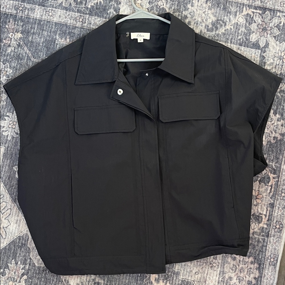 Elan Black Utility Jacket for Women